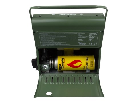 Przenośny piecyk gazowy Alpen Camping, 2w1, zużycie gazu 124g/h, zapłon piezoelektryczny, ICELAND IK-1000 PRO INKO-TIME
