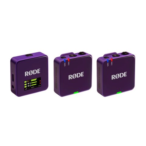 RODE Wireless GO III Purple - system mikrofonów bezprzewodowych (fioletowy) RODE