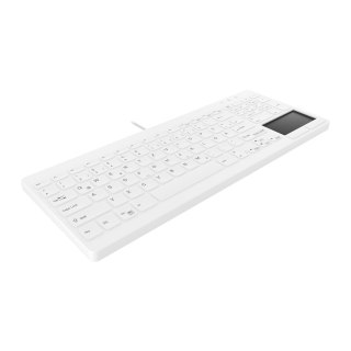 Aktywna Klawiatura USB AK-C7412F-GUS-W/GE QWERTZ Niemiecki Biały Cherry