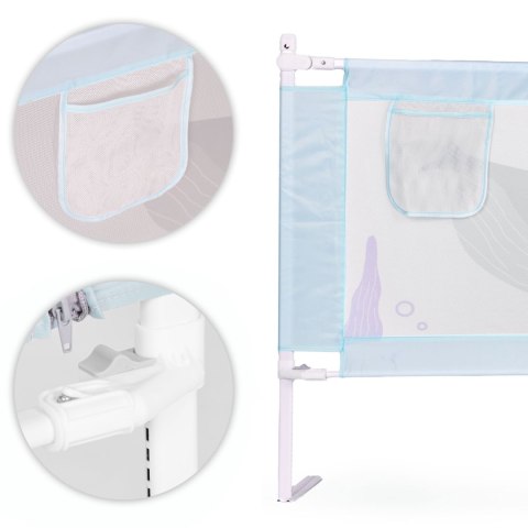 Barierka ochronna na łóżko 200 cm osłona zabezpieczenie dla dzieci ECOTOYS ECOTOYS