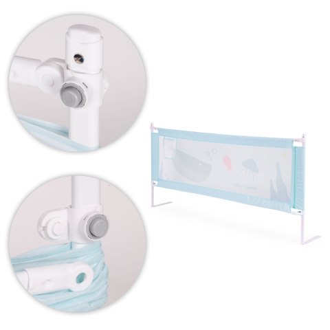 Barierka ochronna na łóżko 200 cm osłona zabezpieczenie dla dzieci ECOTOYS ECOTOYS