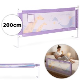 Barierka ochronna na łóżko 200 cm osłona zabezpieczenie dla dzieci ECOTOYS ECOTOYS