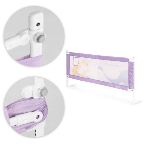 Barierka ochronna na łóżko 200 cm osłona zabezpieczenie dla dzieci ECOTOYS ECOTOYS