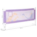 Barierka ochronna na łóżko 200 cm osłona zabezpieczenie dla dzieci ECOTOYS ECOTOYS
