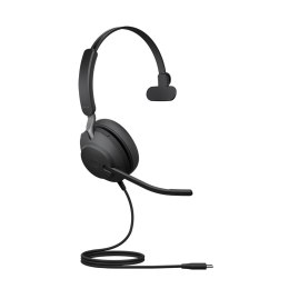 Jabra 24189-889-889 słuchawki/zestaw słuchawkowy Przewodowa Opaska na głowę Połączenia/muzyka USB Type-C Czarny Jabra