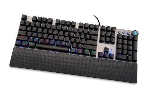 Klawiatura mechaniczna IBOX AURORA K-4 RGB IKGMK4 (USB; (US); kolor czarny) IBOX