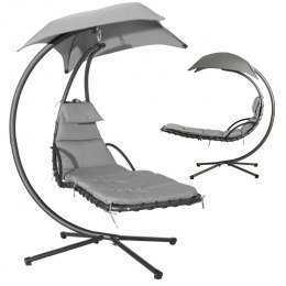 Leżanka huśtawka ogrodowa hamak fotel wiszący kosz szara MultiGarden MultiGarden