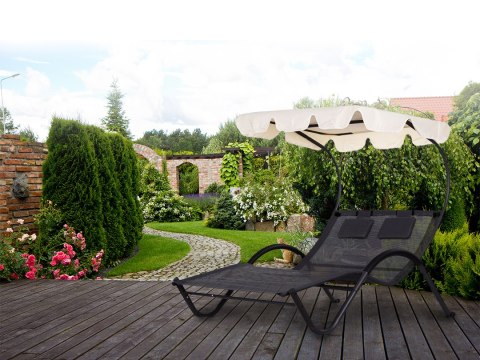 Leżanka leżak ogrodowy z daszkiem huśtawka hamak MultiGarden MultiGarden