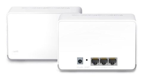 Mercusys HALO H70X (2-PACK) Dual-band (2.4 GHz/5 GHz) Wi-Fi 6 (802.11ax) Biały 3 Wewnętrzny MERCUSYS