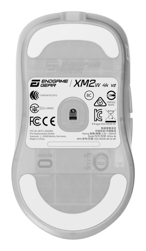 Mysz do gier Endgame Gear XM2w 4k v2 - White Frost Endgame Gear