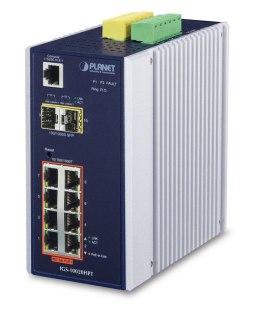 PLANET IGS-10020HPT łącza sieciowe Zarządzany L2+ Gigabit Ethernet (10/100/1000) Obsługa PoE Czarny, Biały Planet