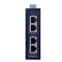 PLANET Industrial 2-port 10/100/1000T Gigabit Ethernet Obsługa PoE Niebieski Planet
