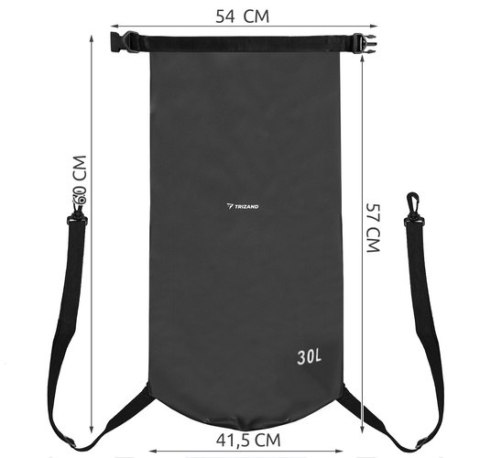 Worek wodoszczelny 30L czarny 23568 TRIZAND