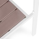 Zestaw 2 krzeseł ogrodowych na taras balkon stal HDPE - białe MultiGarden MultiGarden