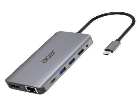 Acer 12-in-1 Type-C Dongle Przewodowa USB 3.2 Gen 1 (3.1 Gen 1) Type-C Srebrny Acer