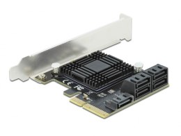 DeLOCK 5 portowy SATA PCI Express x4 Card - Konstrukcja niskoprofilowa DELOCK