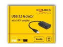 DeLOCK Izolator USB 2.0 Typu-A męski na żeński z izolacją 5 kV dla linii przesyłu danych DELOCK