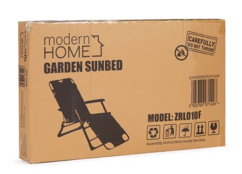 Leżak fotel ogrodowy plażowy składany 2w1 leżanka niebieski MultiGarden MultiGarden