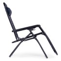 Leżak fotel ogrodowy regulowane oparcie ZERO GRAVITY MultiGarden - niebieski MultiGarden