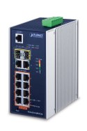 PLANET IGS-4215-8P2T2S łącza sieciowe Zarządzany L2/L4 Gigabit Ethernet (10/100/1000) Obsługa PoE Niebieski, Srebrny Planet