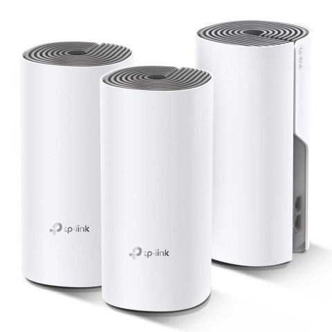TP-Link Deco E4 (3-pack) Dual-band (2.4 GHz/5 GHz) Wi-Fi 5 (802.11ac) Biały, Szary 2 Wewnętrzne TP-LINK