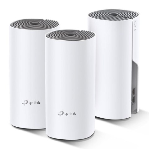 TP-Link Deco E4 (3-pack) Dual-band (2.4 GHz/5 GHz) Wi-Fi 5 (802.11ac) Biały, Szary 2 Wewnętrzne TP-LINK