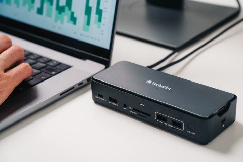 Verbatim CDS-15SSD Przewodowa USB 3.2 Gen 1 (3.1 Gen 1) Type-C Czarny, Szary Verbatim