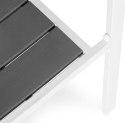 Zestaw 2 krzeseł ogrodowych na taras balkon stal HDPE szare białe MultiGarden MultiGarden