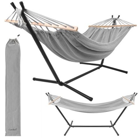 Hamak ogrodowy 200x150cm Gardlov ze stelażem 27293 ISO TRADE