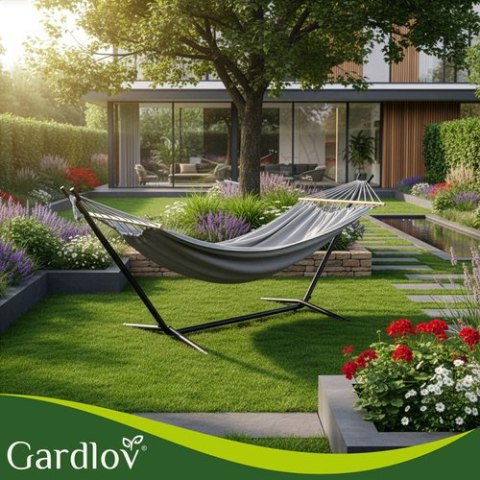 Hamak ogrodowy 200x150cm Gardlov ze stelażem 27293 ISO TRADE