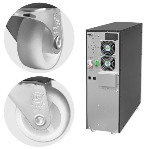 QOLTEC ZASILACZ AWARYJNY UPS 6KVA | 6000W | POWER FACTOR 1.0 | LCD | EPO | USB | ON-LINE Qoltec