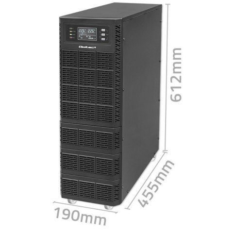 QOLTEC ZASILACZ AWARYJNY UPS 6KVA | 6000W | POWER FACTOR 1.0 | LCD | EPO | USB | ON-LINE Qoltec