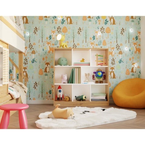 REGAŁ FIESTA 8P ARTISAN/BIEL TOP E SHOP