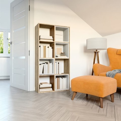 REGAŁ MALAX 2X4 SONOMA TOP E SHOP