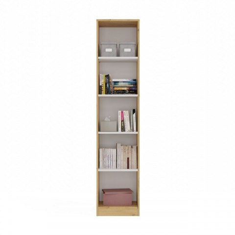 REGAŁ NA KSIĄŻKI 40 CM ARTISAN/BIEL TOP E SHOP