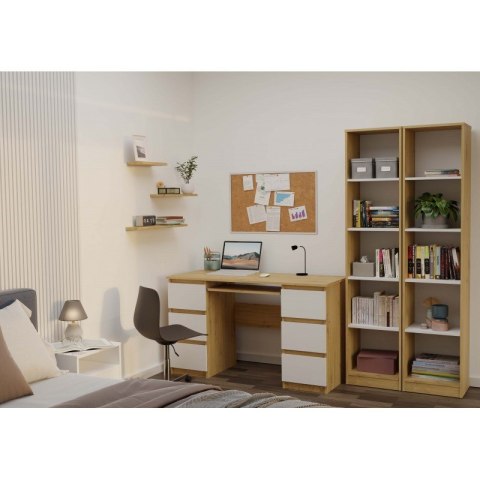 REGAŁ NA KSIĄŻKI 40 CM ARTISAN/BIEL TOP E SHOP