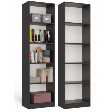 REGAŁ NA KSIĄŻKI 50 CM ANTRACYT TOP E SHOP
