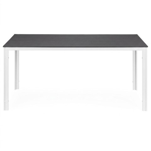 Stół ogrodowy 6-osobowy 156x78 cm polywood meble na taras szare białe MultiGarden MultiGarden