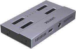 Unitek USB4 4-kieszeniowa stacja dokująca/ klonująca M.2 SSD UNITEK