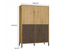 WITRYNA KAMARO 4DK SLIM/GŁ ARTISAN KPL TOP E SHOP