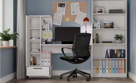 ZESTAW BIURKO + REGAŁ COSMO BIEL TOP E SHOP