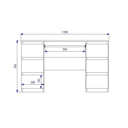 BIURKO KUBA BIAŁY MAT TOP E SHOP