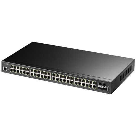 Cudy GS2048PS4 Zarządzany L2 Gigabit Ethernet (10/100/1000) Obsługa PoE Czarny CUDY