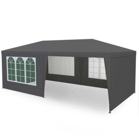 Namiot pawilon ogrodowy handlowy 3x6 m 6 ścianek szary MultiGarden MultiGarden