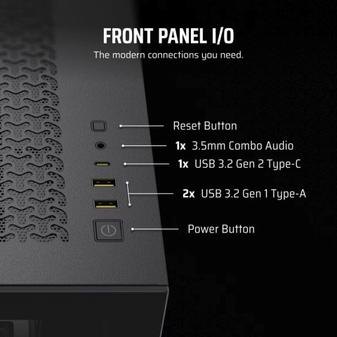 Obudowa Corsair 3500X RSR ARGB Tempered Glass Mid-Tower, Black Corsair