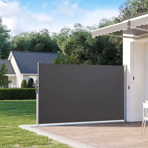 Składana markiza 350x200 cm boczna roleta parawan do ogrodu na taras antracyt MultiGarden MultiGarden