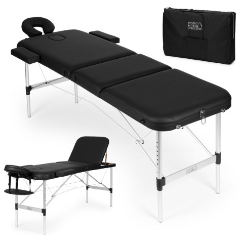 Aluminiowy stół do masażu i rehabilitacji 3-segmentowy składany w walizkę + torba ModernHome ModernHome