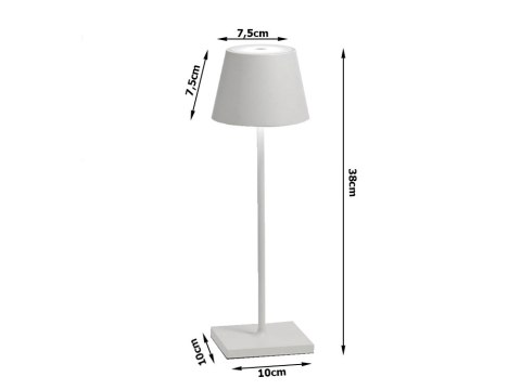 Lampka nocna stołowa dotykowa lampa 3 stopniowa wysoka bezprzewodowa usb Czarna