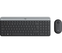 Logitech 920-009260 klawiatura Dołączona myszka Biuro RF Wireless QWERTZ Czeski Grafitowy Logitech