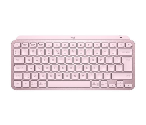 Logitech MX Keys Mini klawiatura RF Wireless + Bluetooth QWERTY Angielski Różowy Logitech